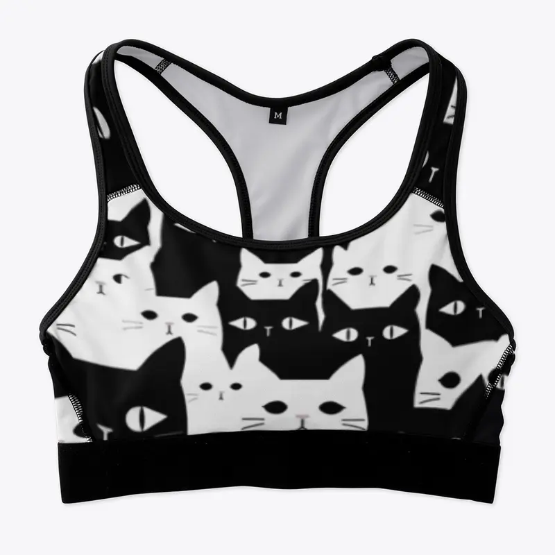 Kitty Cat Pattern Sportsbra